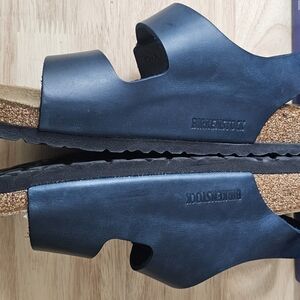 NWOT BIRKENSTOCK™️ 'MILANO' Size EU39 (8M) Leather Adjustable Sandals Blue